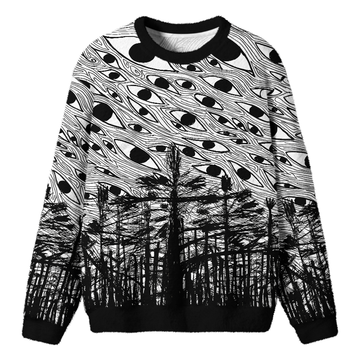 FOREST OF EYES KNIT SWEATSHIRT — image 1