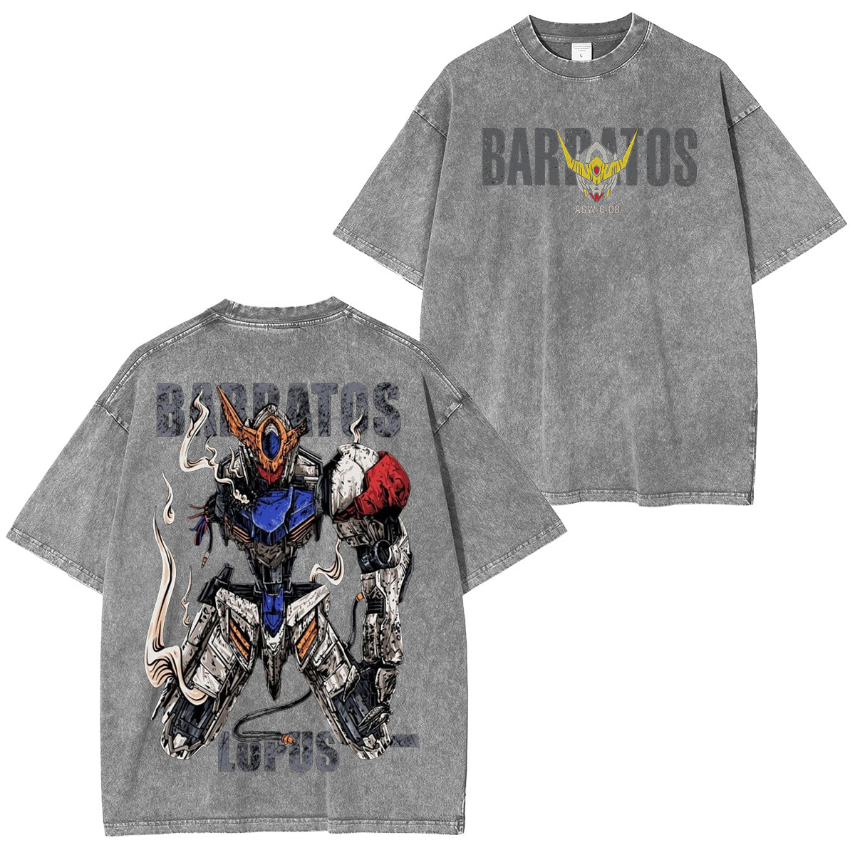 Gear up with the Gundam Unisex Washed T-Shirt