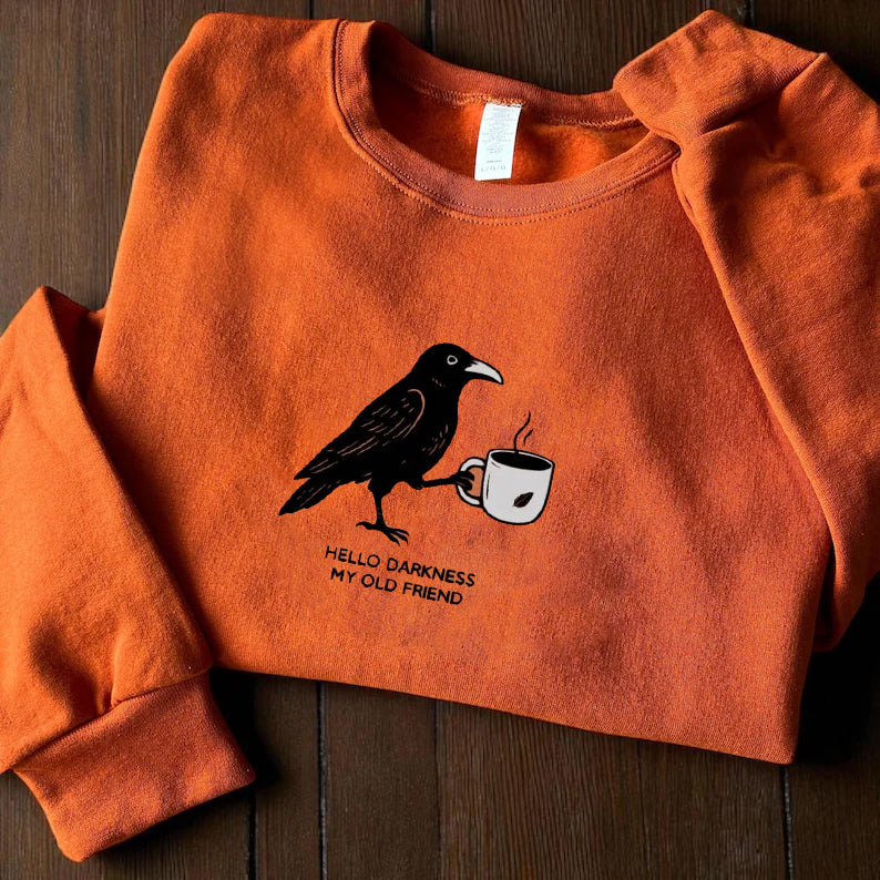 Raven Crow Coffee Sweatshirt