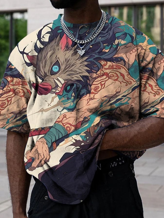 contrasting T-shirt