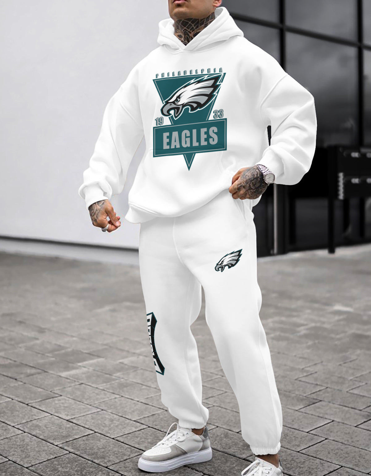 Philadelphia Eagles 3D Printed Pullover Hoodie And Sweatpant 2pcs Tracksuits