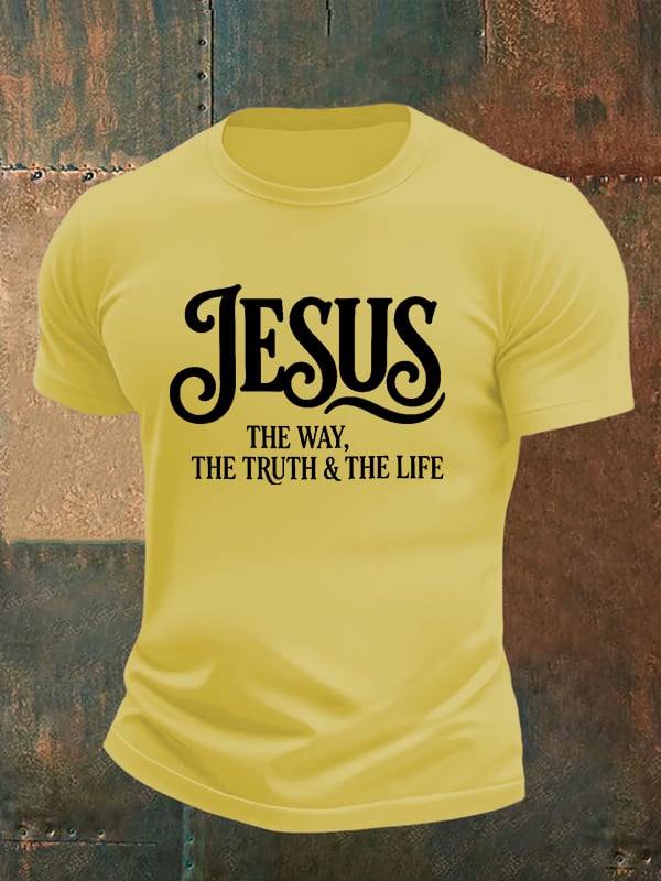 Men's JESUS THE WAY Printed T-Shirt