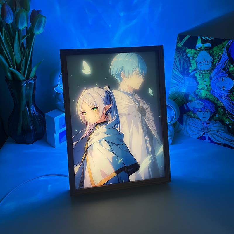 Frieren: Beyond Journey's End Anime LED Light Painting Light Box Photo Frame Wall Art