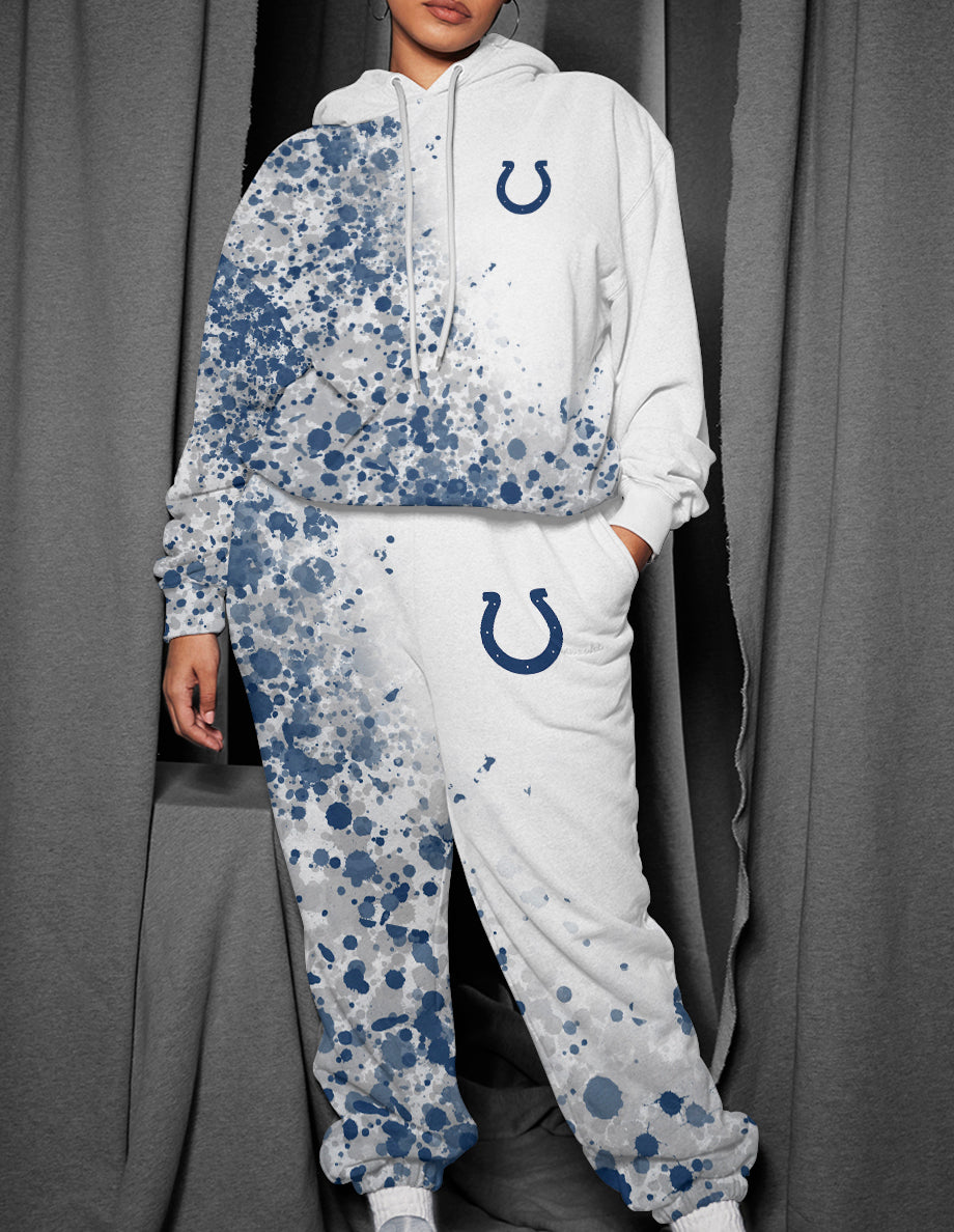 Indianapolis Colts 3D Printed Pullover Hoodie And Sweatpant 2pcs Tracksuits