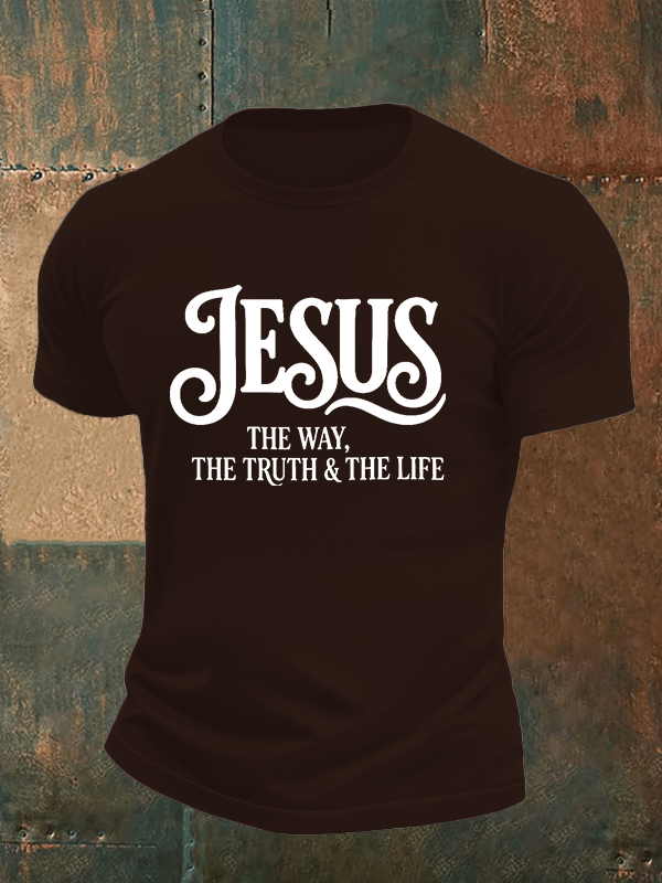 Men's JESUS THE WAY Printed T-Shirt