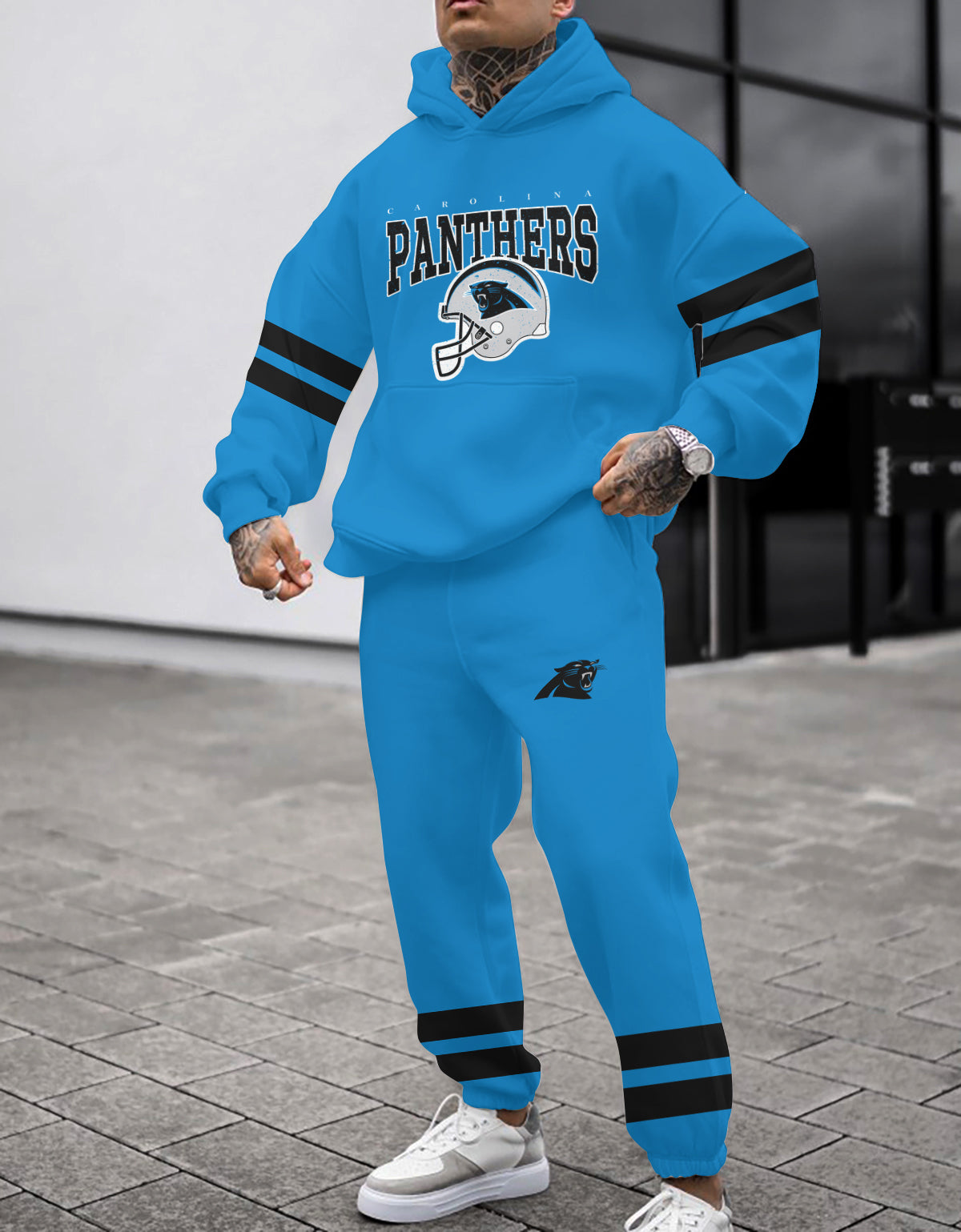 Carolina Panthers 3D Printed Pullover Hoodie And Sweatpant 2pcs Tracksuits