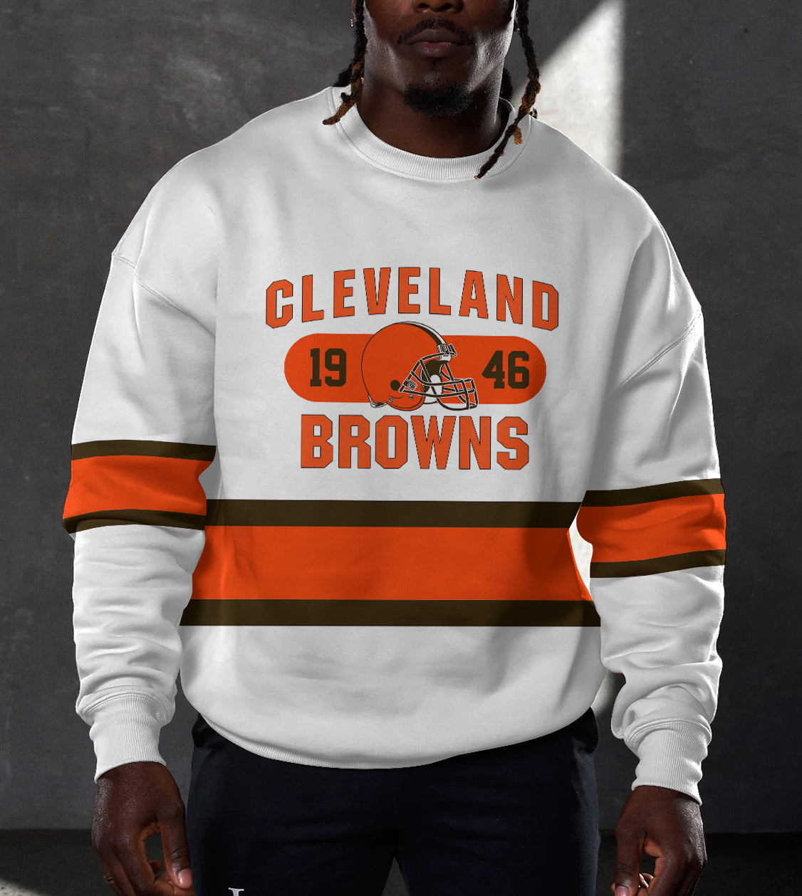 Cleveland Browns 3D Limited Edition Crew Neck sweatshirt