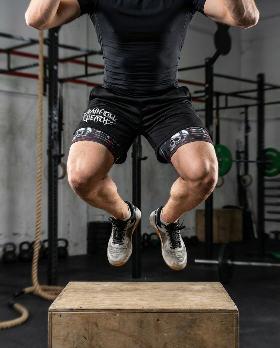 Train Till Death 2 in 1 Training Gym Shorts 11493