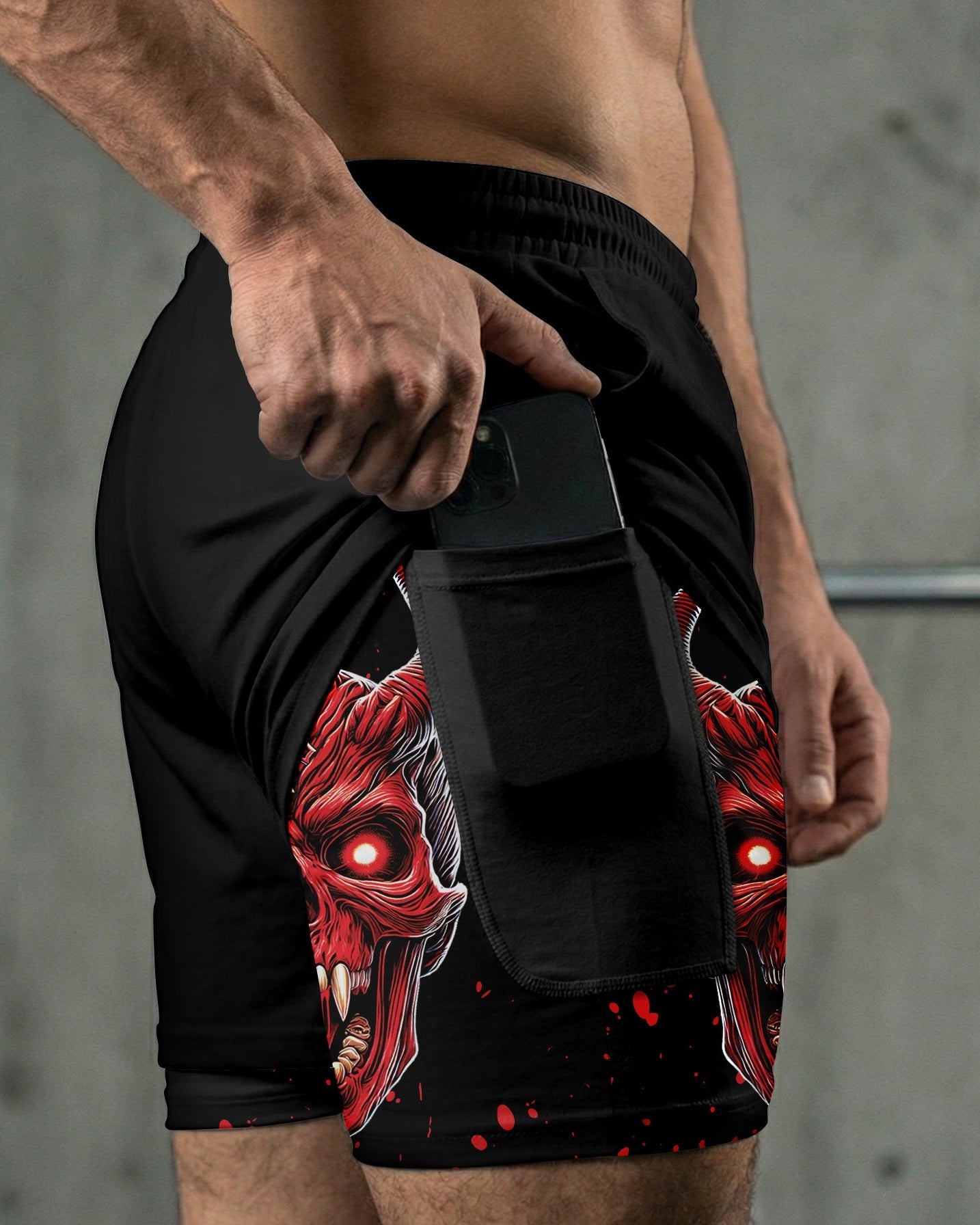 The Devil's Pact 2 in 1 Training Gym Shorts 11496