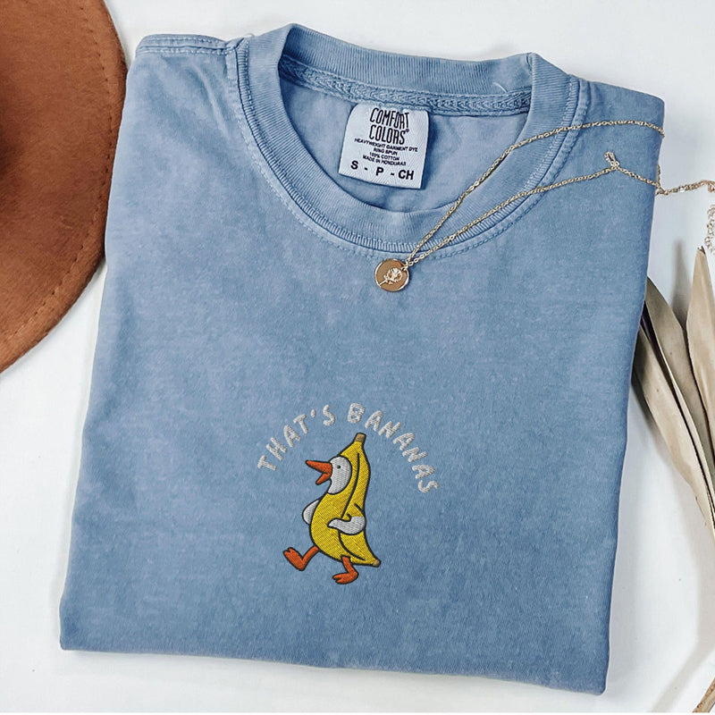 Embroidered Got Too Silly Goose T-shirt