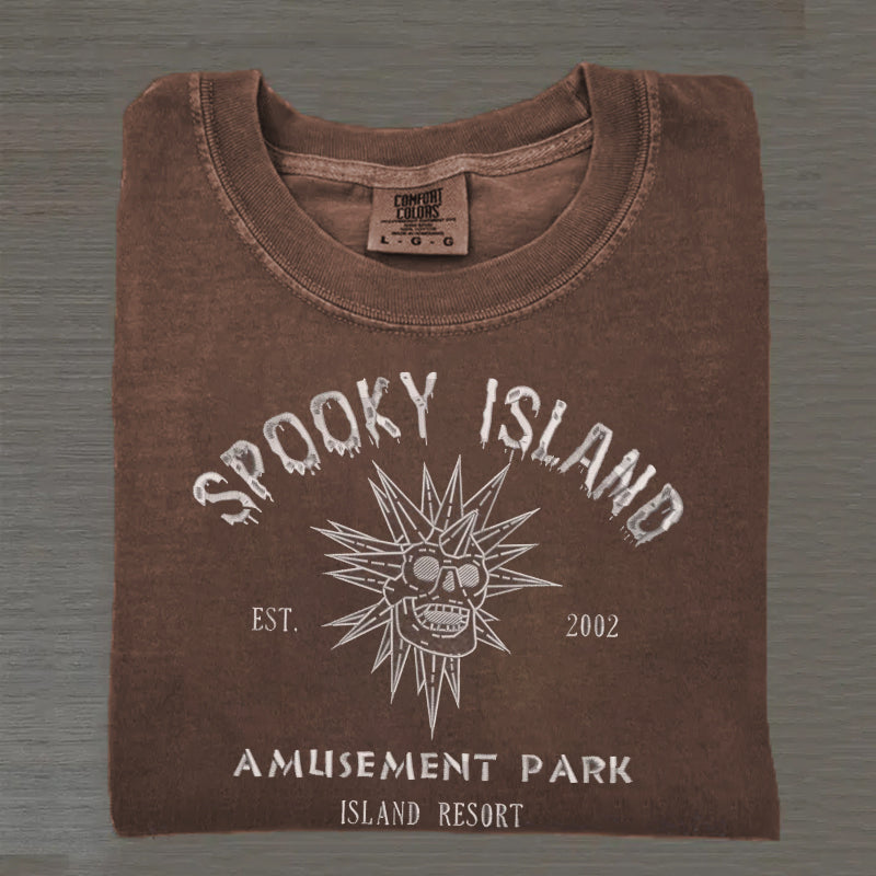 Spooky Land Embroidered T-shirt