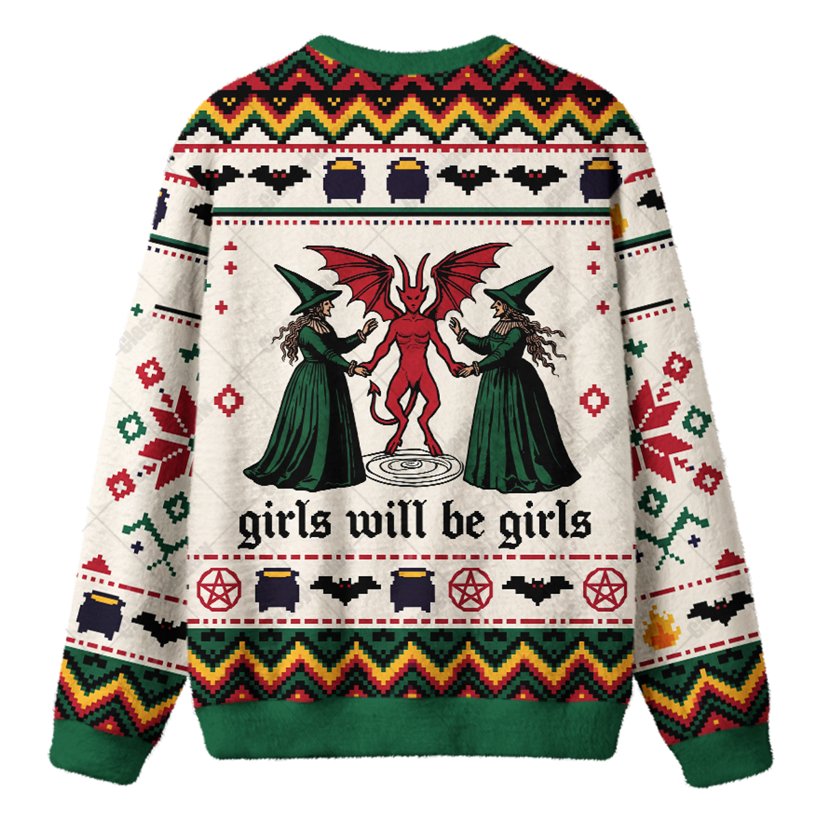 WITCH RITUAL UGLY CHRISTMAS SWEATSHIRT — image 2