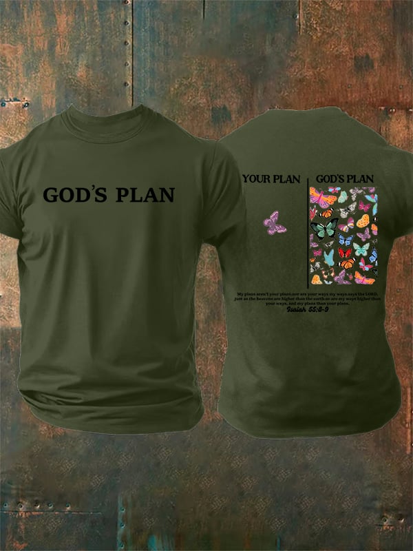 Men's your-plan-and-god's-plan Print T-Shirt