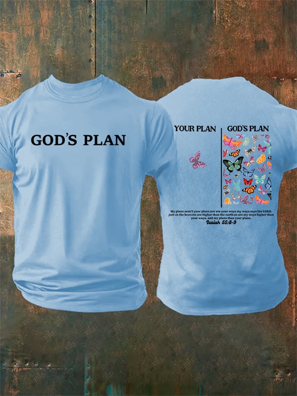 Men's your-plan-and-god's-plan Print T-Shirt