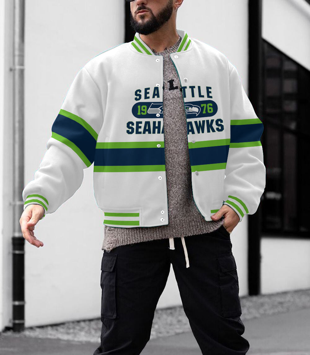 Seattle Seahawks Men's Limited Edition Full-Snap Casual Jacket
