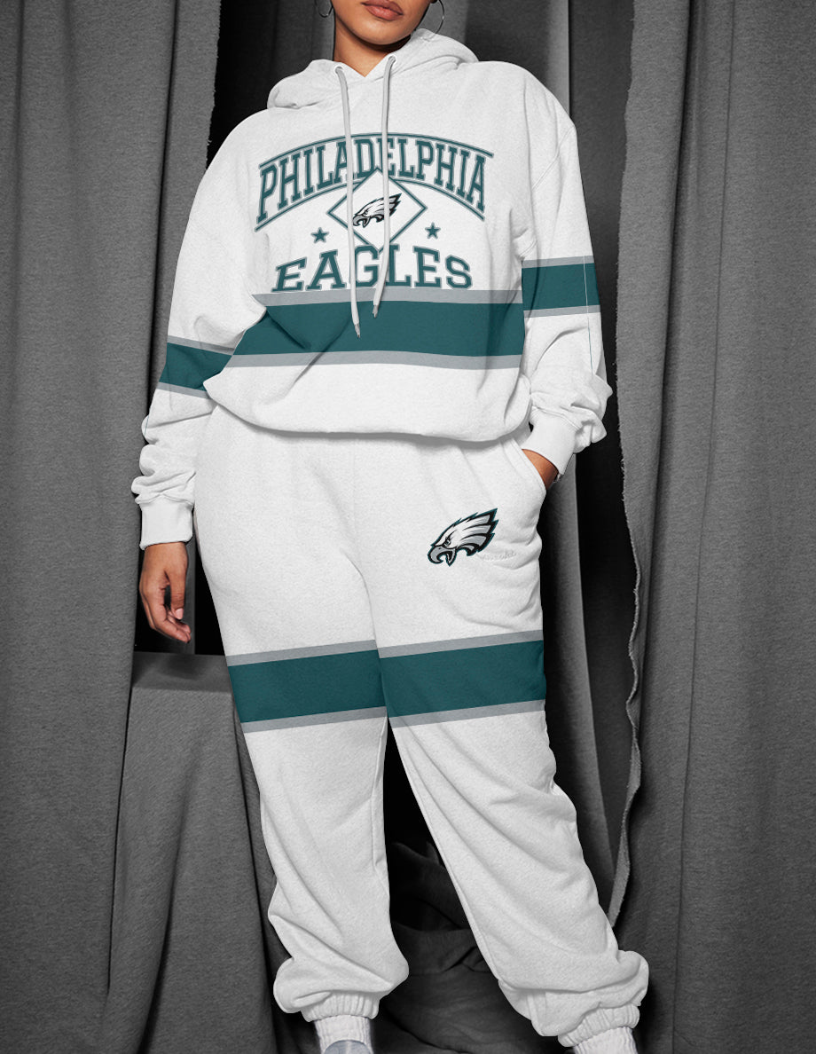 Philadelphia Eagles 3D Printed Pullover Hoodie And Sweatpant 2pcs Tracksuits