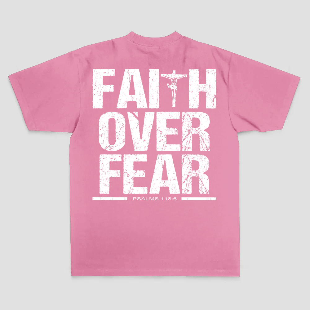 Faith Over Fear Printed Men's T-shirt