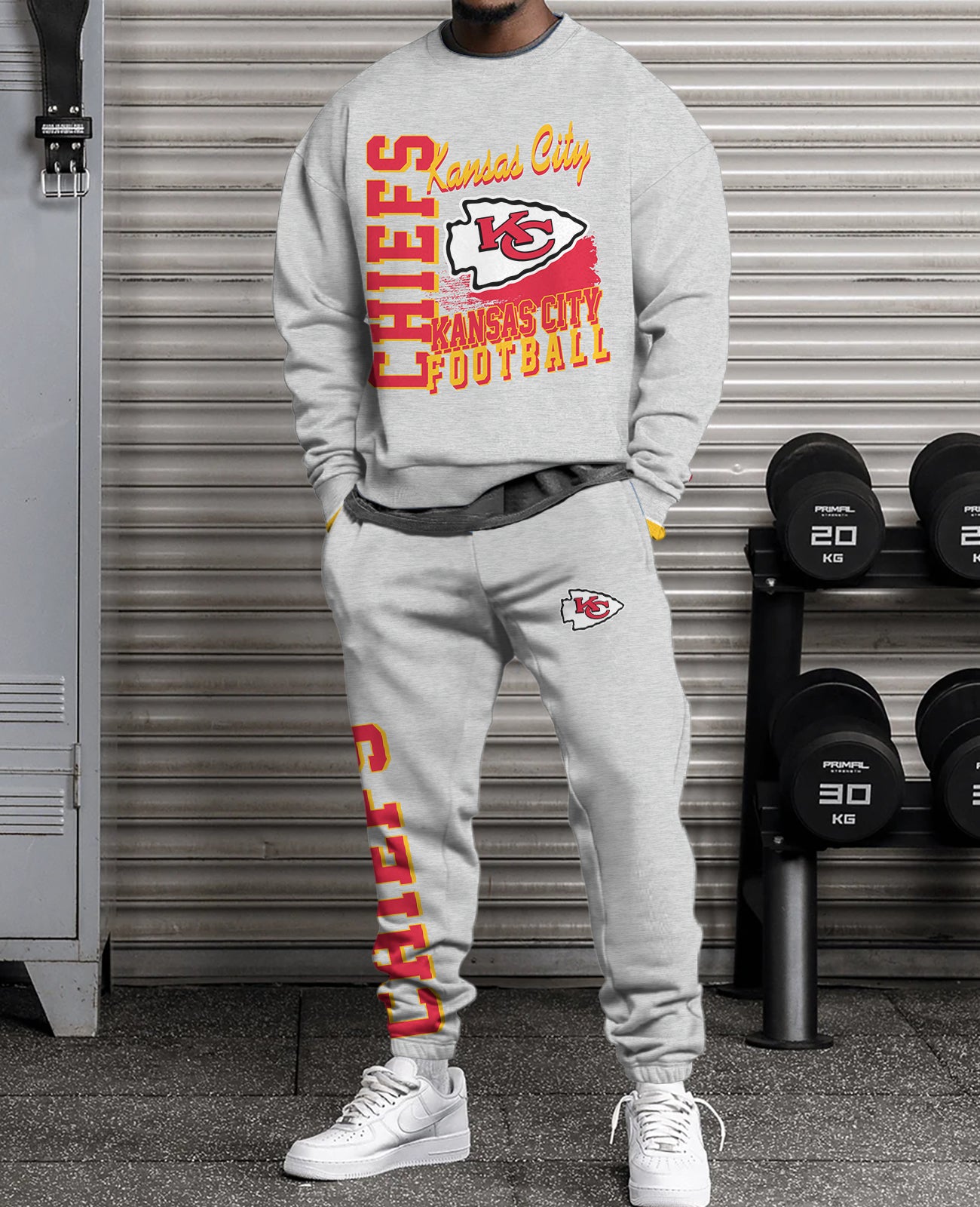 Kansas City Chiefs   3D sweatsuit and sweatpants 2 piece outfits