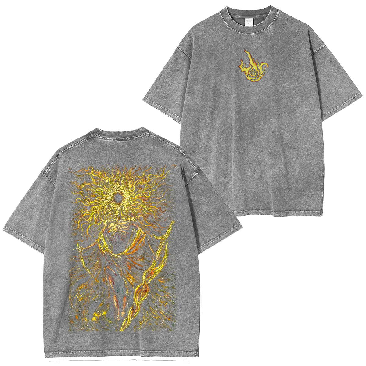 Midra Lord of Frenzied Flame Graphic Vintage Washed Unisex T-Shirt