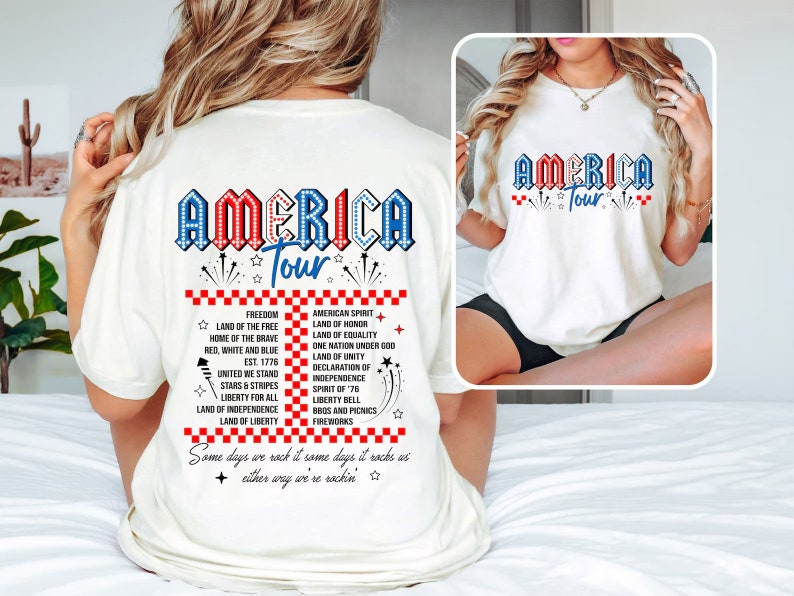 Retro America Tour Shirt 4th Of July Shirt 1776 Independence Day Shirt America Shirt Usa Shirt American Flag Shirt Memorial Day Shirt