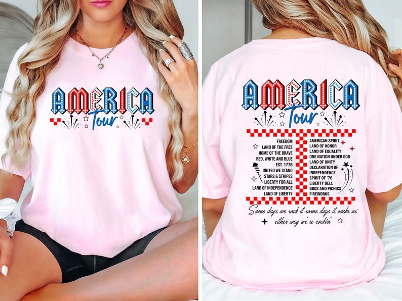 Retro America Tour Shirt 4th Of July Shirt 1776 Independence Day Shirt America Shirt Usa Shirt American Flag Shirt Memorial Day Shirt