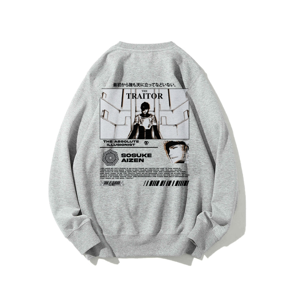 Sosuke Aizen Bleach | White Sweatshirt TYBW