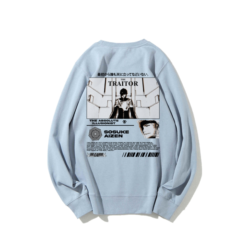 Sosuke Aizen Bleach | White Sweatshirt TYBW