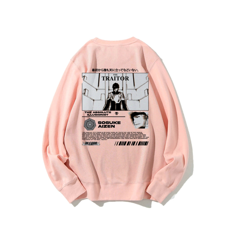 Sosuke Aizen Bleach | White Sweatshirt TYBW