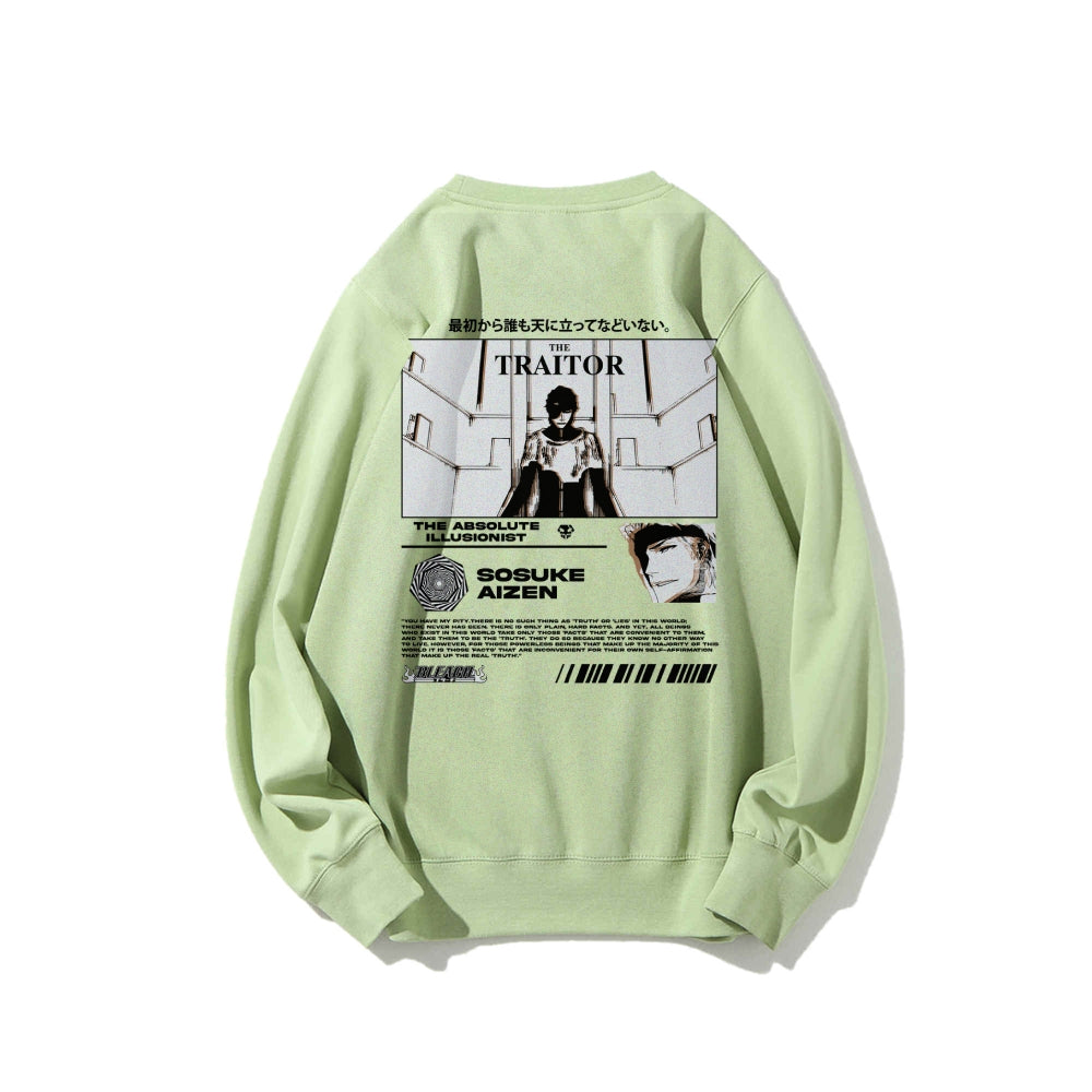 Sosuke Aizen Bleach | White Sweatshirt TYBW