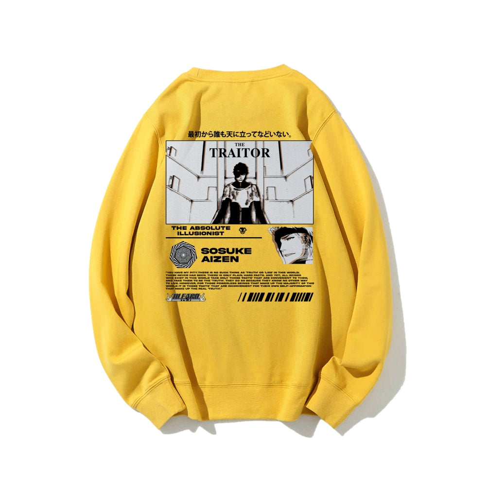 Sosuke Aizen Bleach | White Sweatshirt TYBW