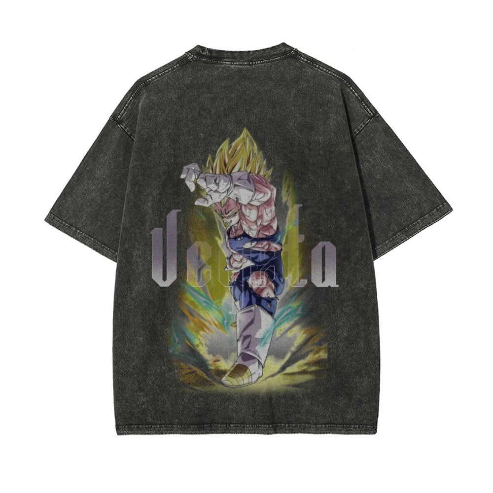 Vegeta Vintage Oversized T-Shirt | Dragon Ball Super