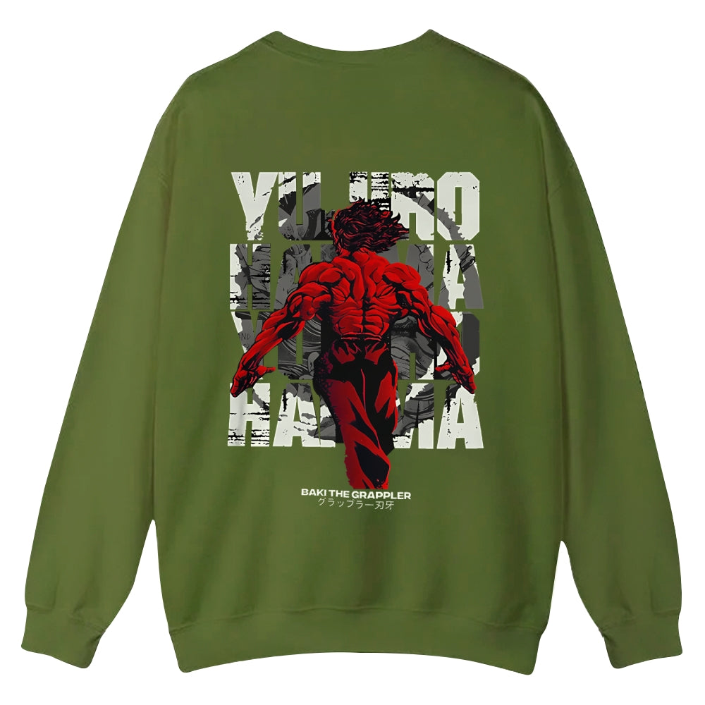 Yujiro Hanma Baki The Grappler Casual Crewneck Sweatshirt