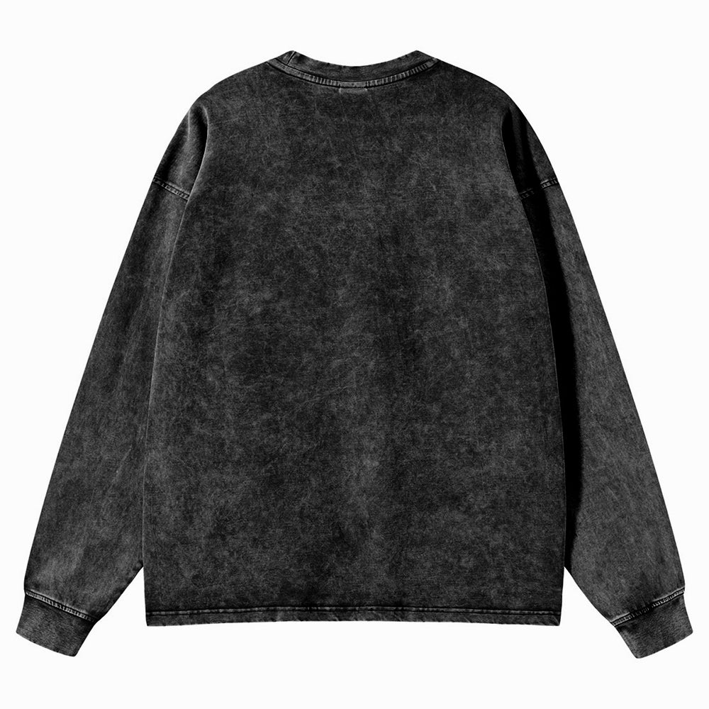 Unisex Crewneck Washed Sweatshirt Jujutsu Kaisen