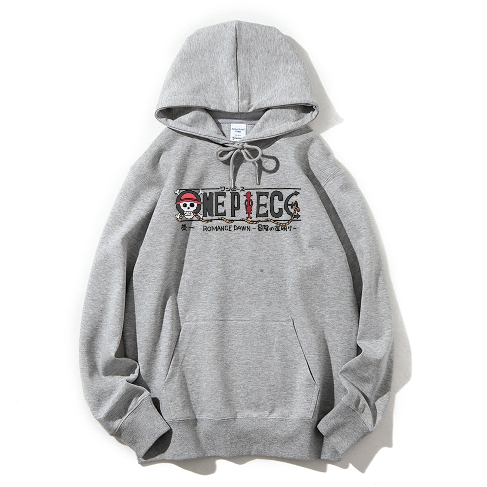 Unisex pure cotton hoodid sweatshirt Luffy