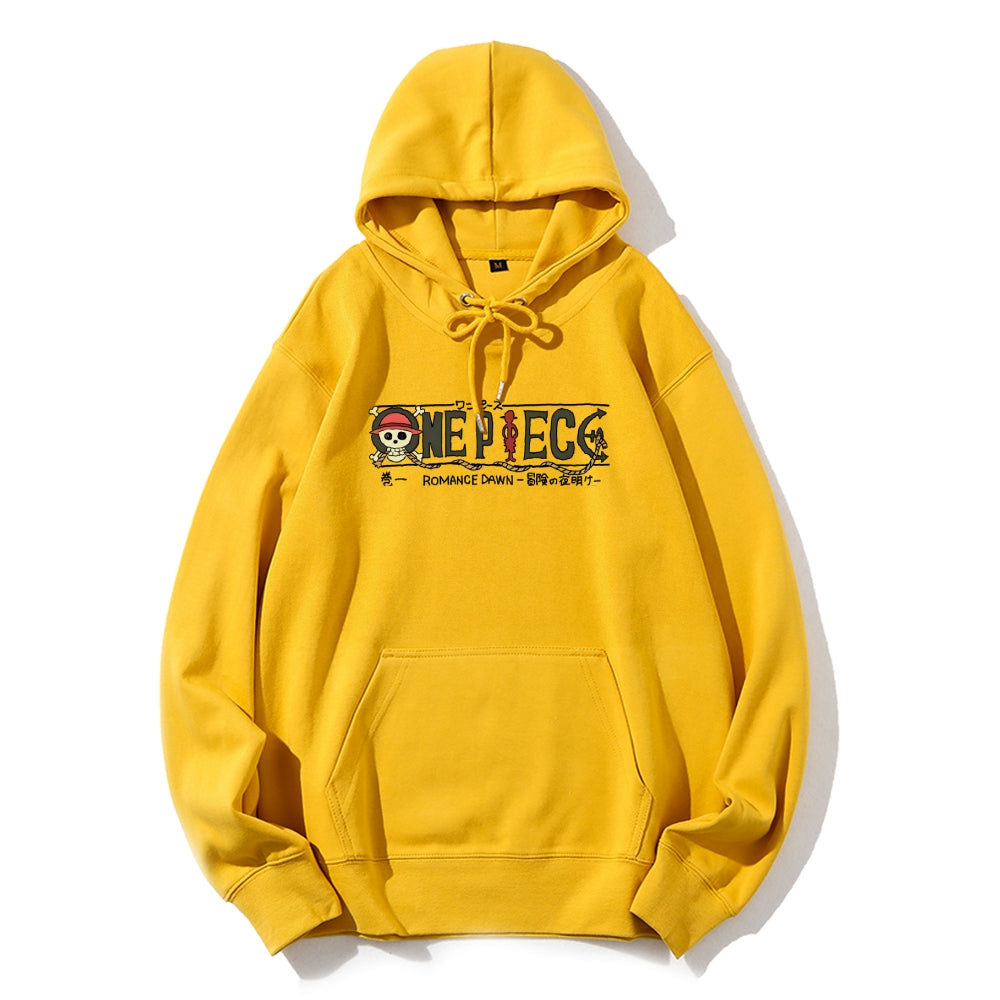Unisex pure cotton hoodid sweatshirt Luffy