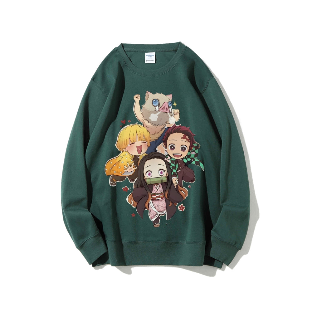 Casual Crewneck Sweatshirt|Demon Slayer