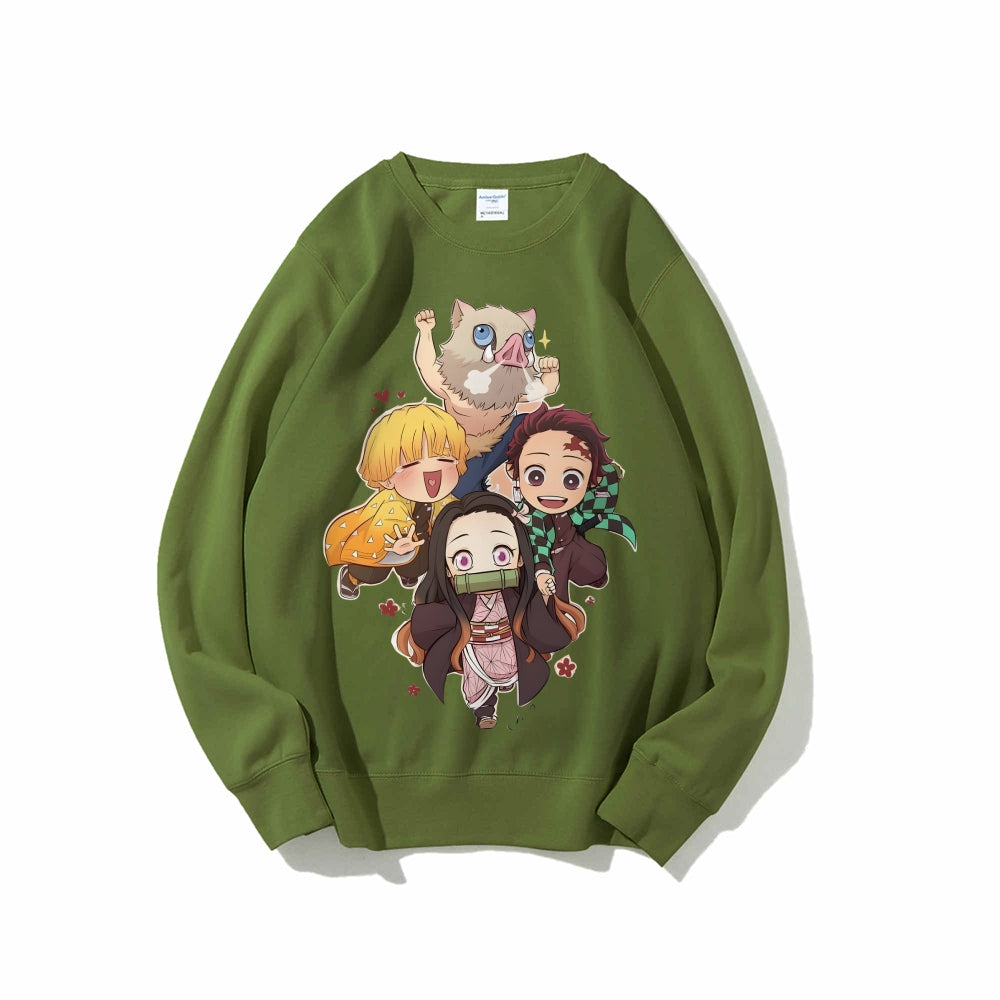 Casual Crewneck Sweatshirt|Demon Slayer