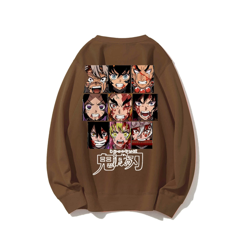 Casual Crewneck Sweatshirt|Demon Slayer
