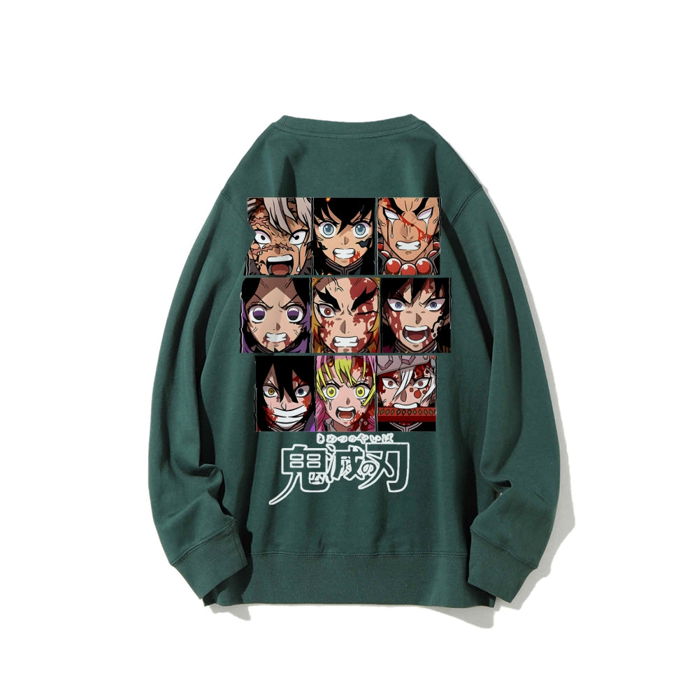 Casual Crewneck Sweatshirt|Demon Slayer