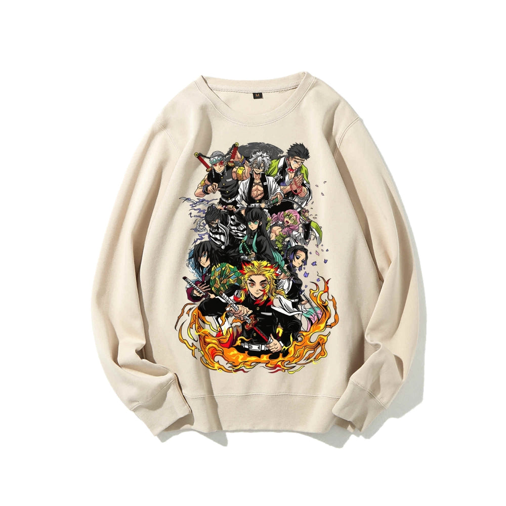 Casual Crewneck Sweatshirt|Demon Slayer