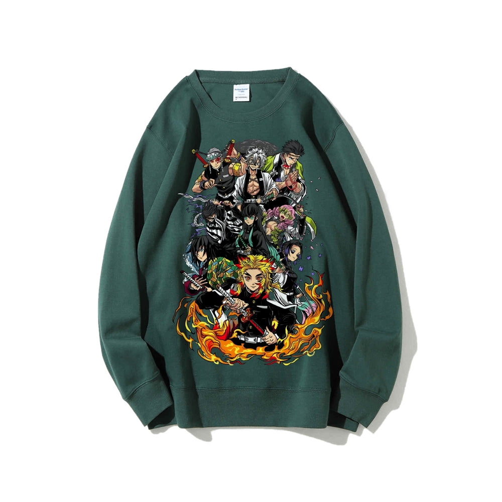 Casual Crewneck Sweatshirt|Demon Slayer