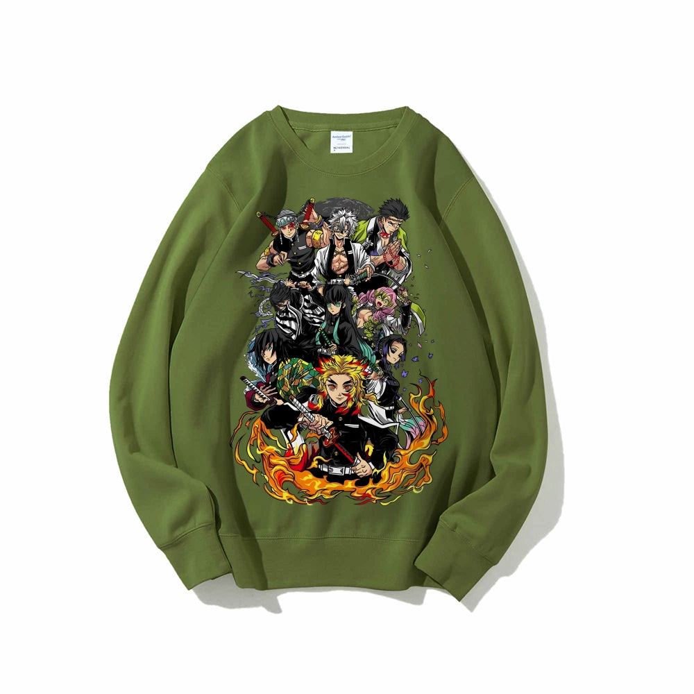 Casual Crewneck Sweatshirt|Demon Slayer
