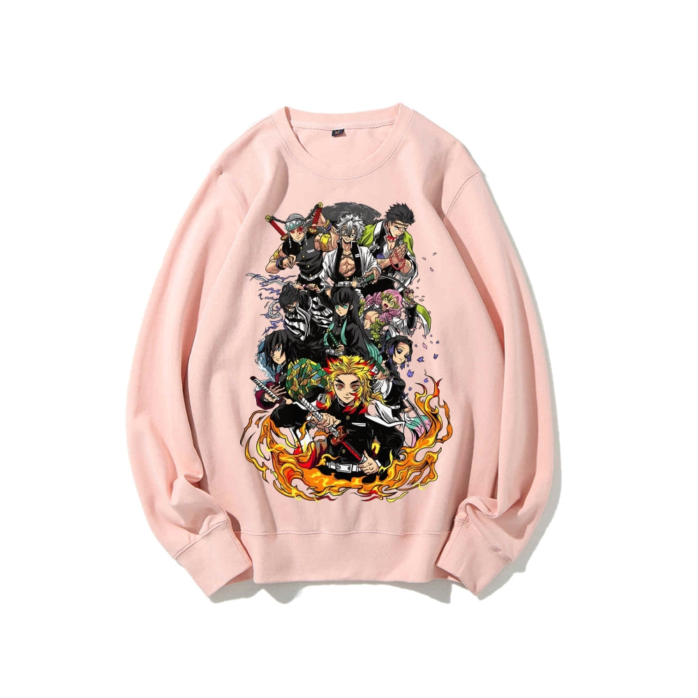 Casual Crewneck Sweatshirt|Demon Slayer