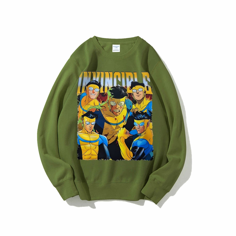 Casual Crewneck Sweatshirt Invincible