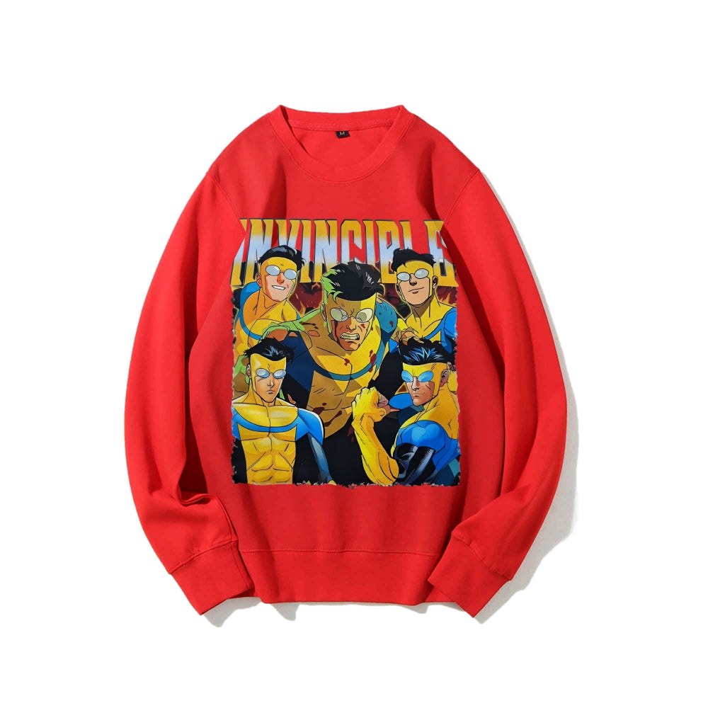 Casual Crewneck Sweatshirt Invincible