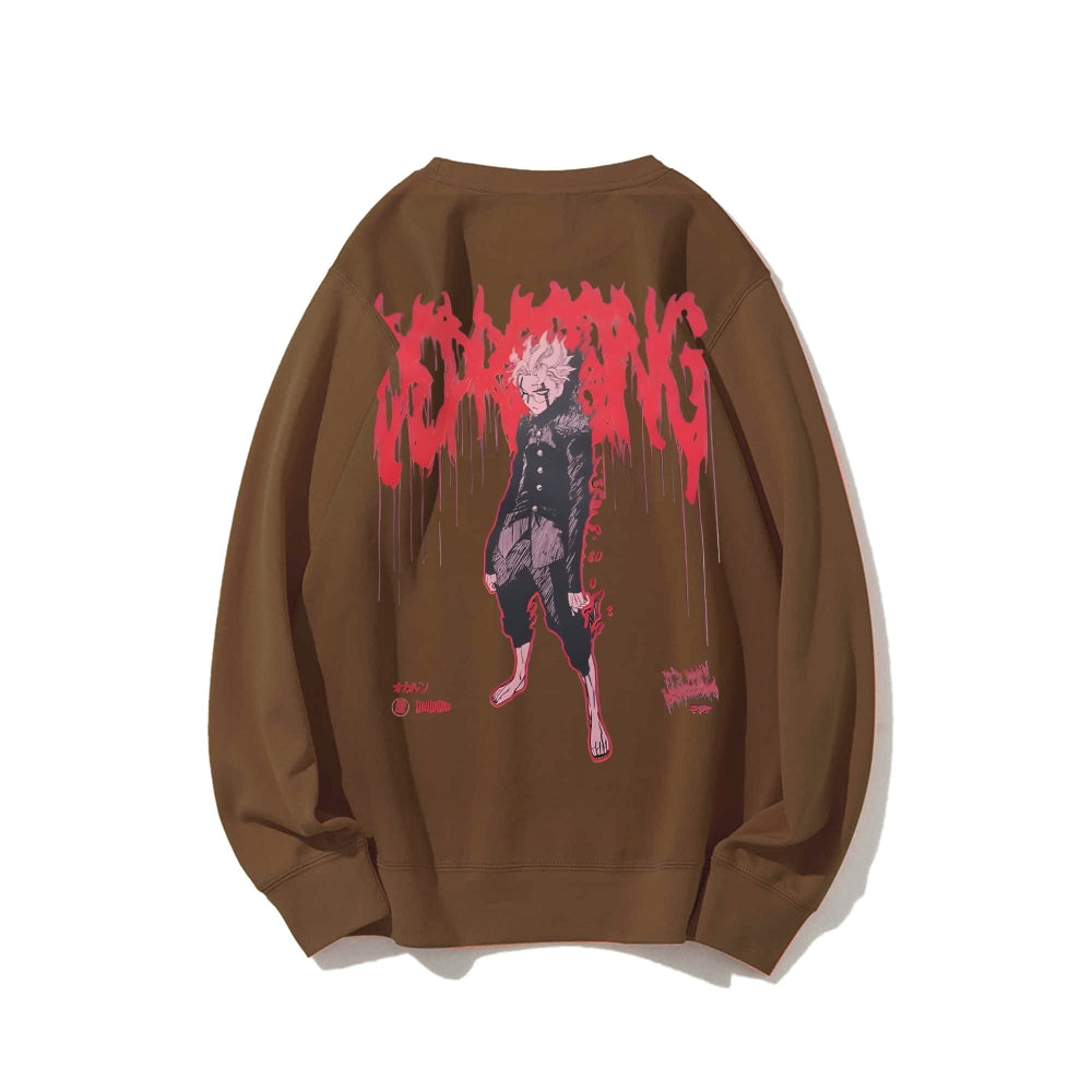 Casual Crewneck Sweatshirt Dandadan