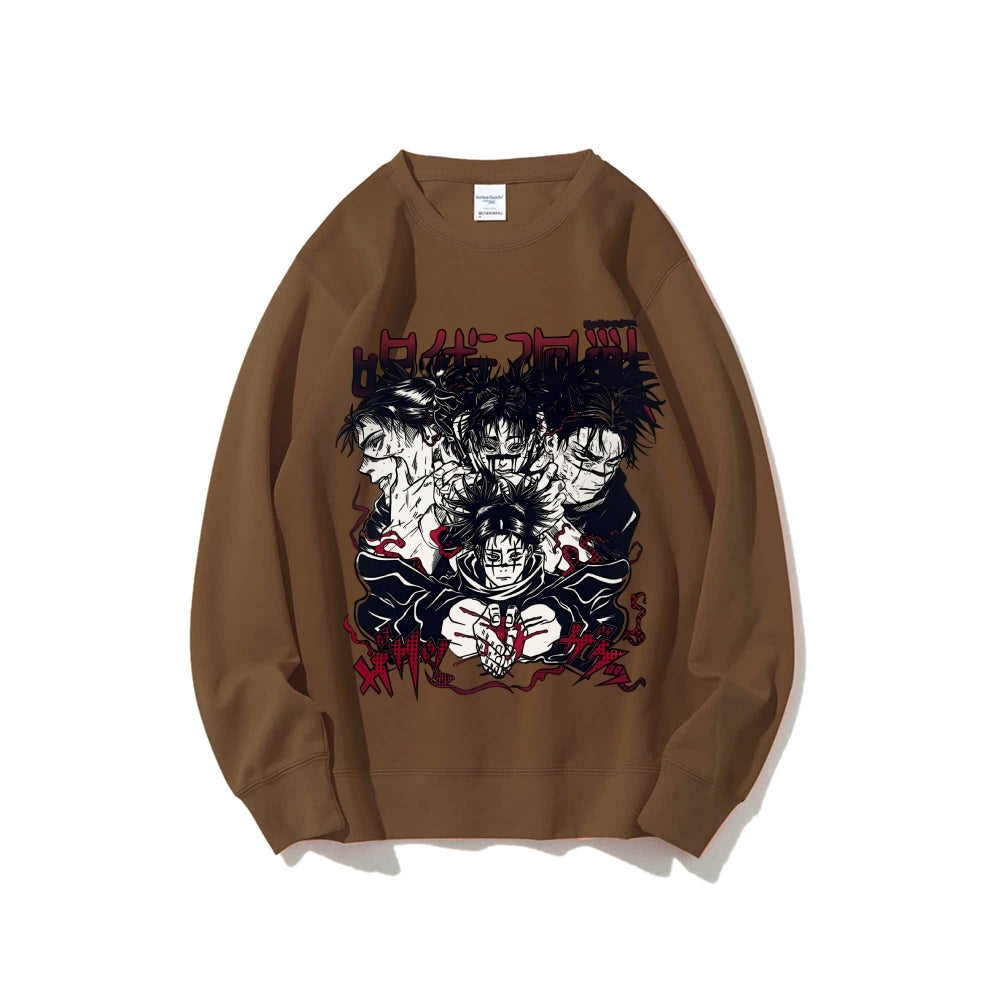 Casual Crewneck Sweatshirt Jujutsu Kaisen