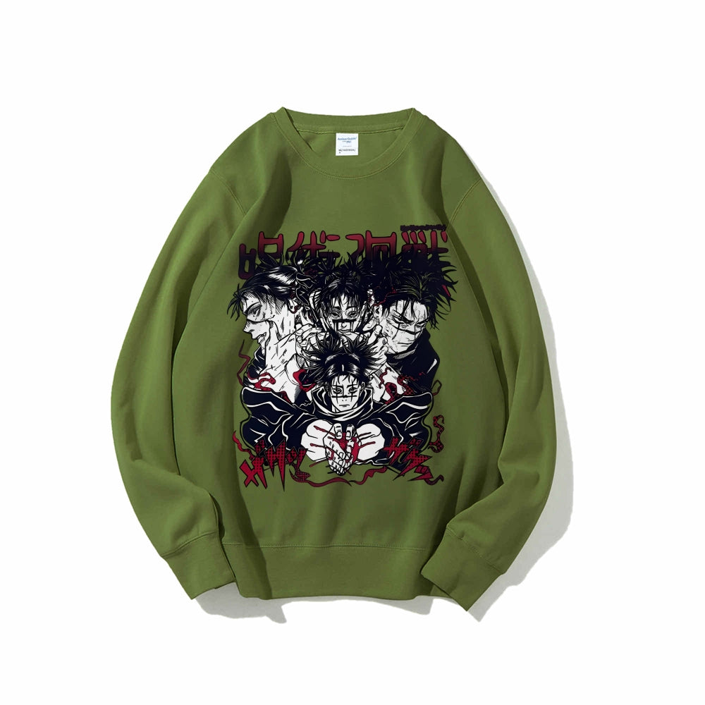 Casual Crewneck Sweatshirt Jujutsu Kaisen