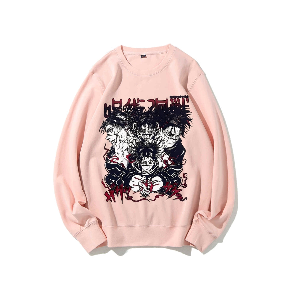 Casual Crewneck Sweatshirt Jujutsu Kaisen