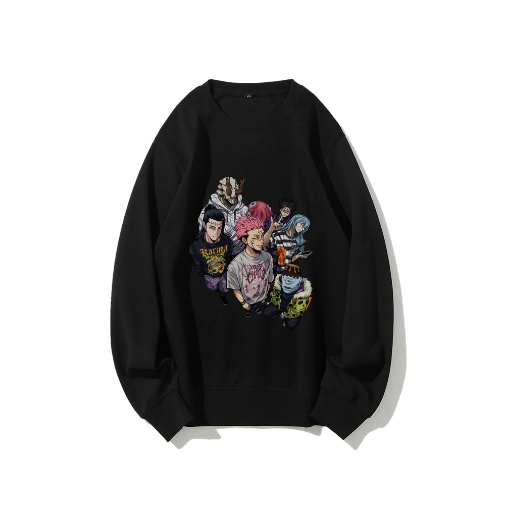 Casual Crewneck Sweatshirt Jujutsu Kaisen